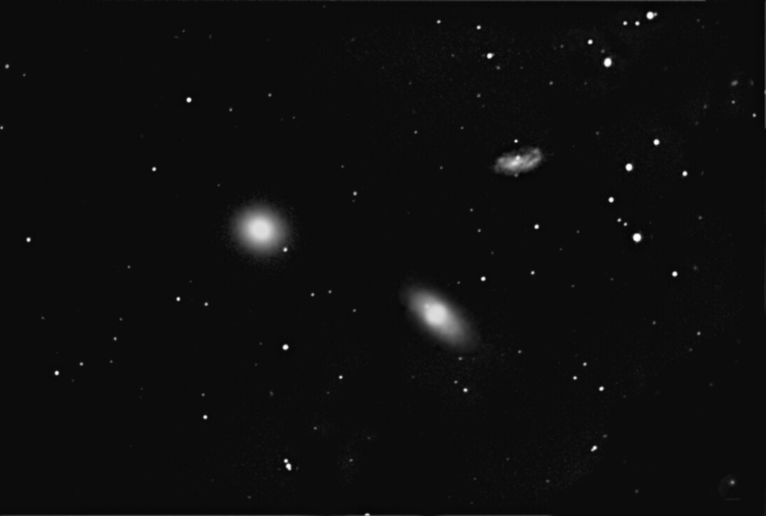 M105 NGC3384 NGC3389 in Leo