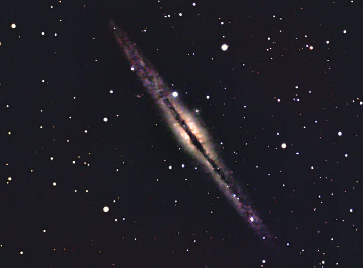 NGC 891 Edge on sprial galaxy