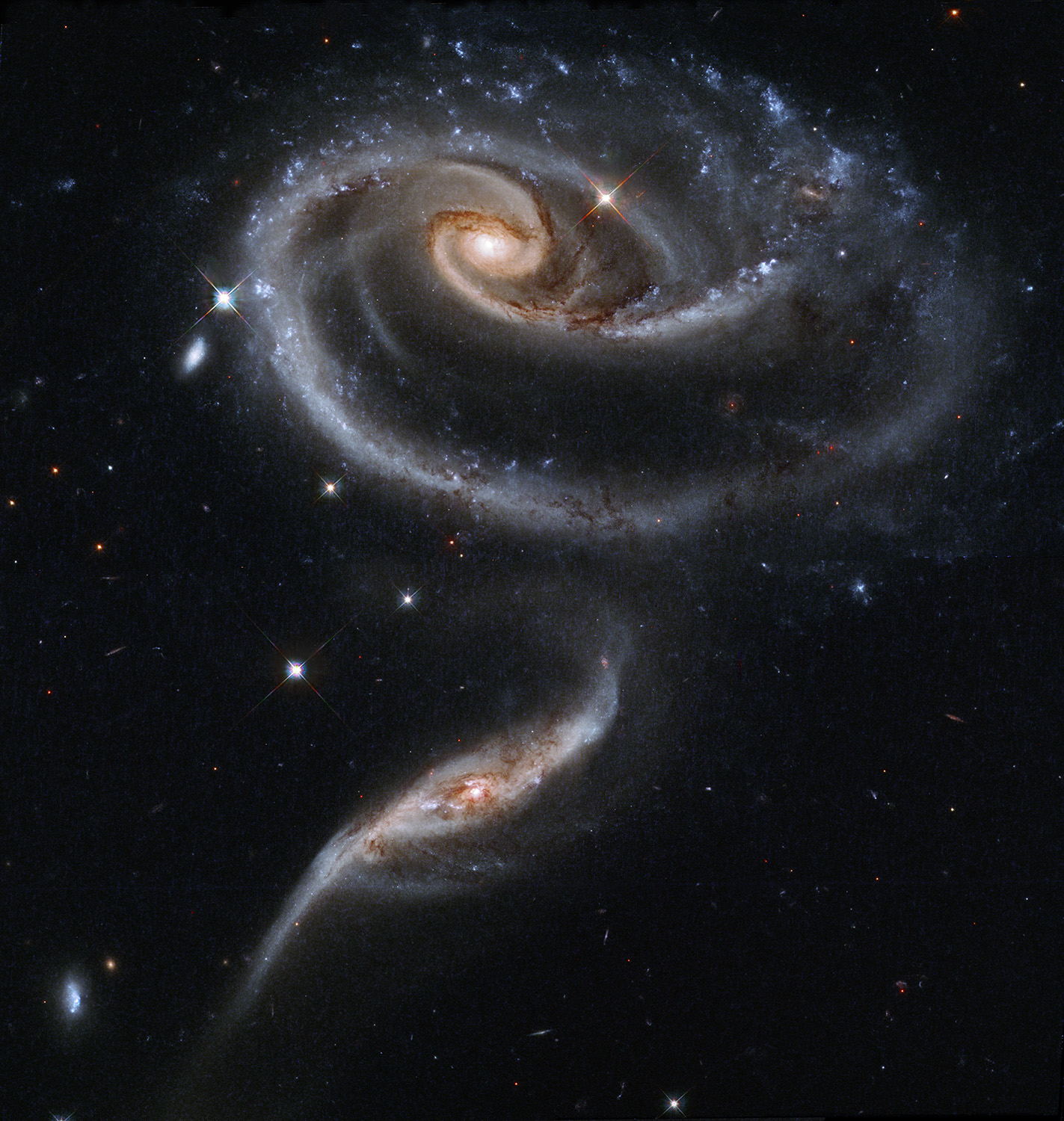 Arp 273 - UGC 1810 and UGC 1813 - Hubble Legacy Archive Image