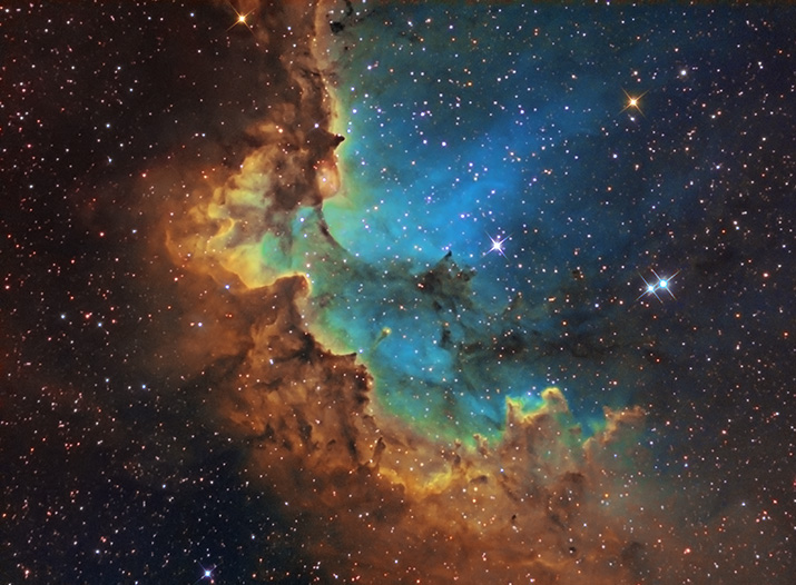 NGC 7380 - Hubble Palette